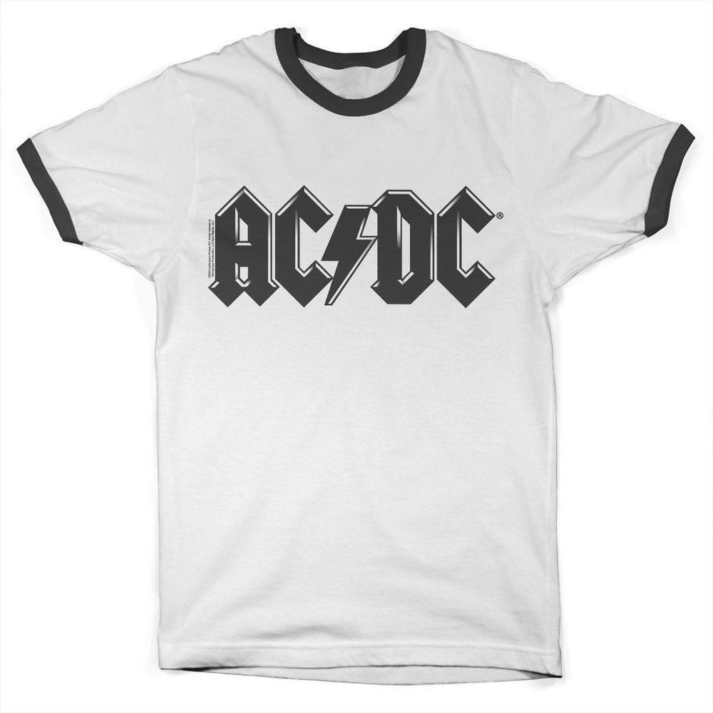 T-Shirt Black Logo Retro Ringer Tee