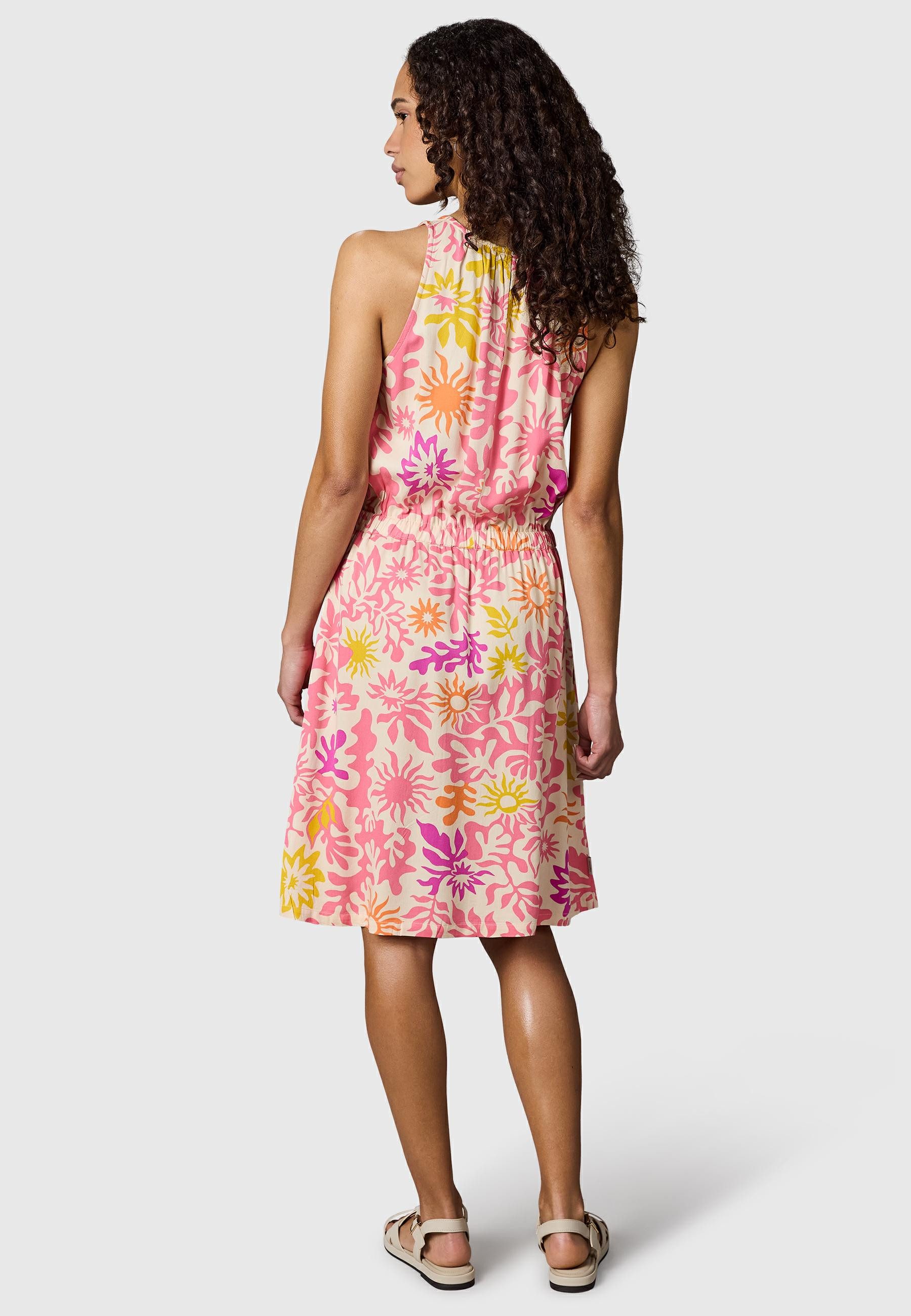 Ragwear Blusenkleid Sanai Print YOUMODO Sommerkleid mit Schnürung und modischem Print