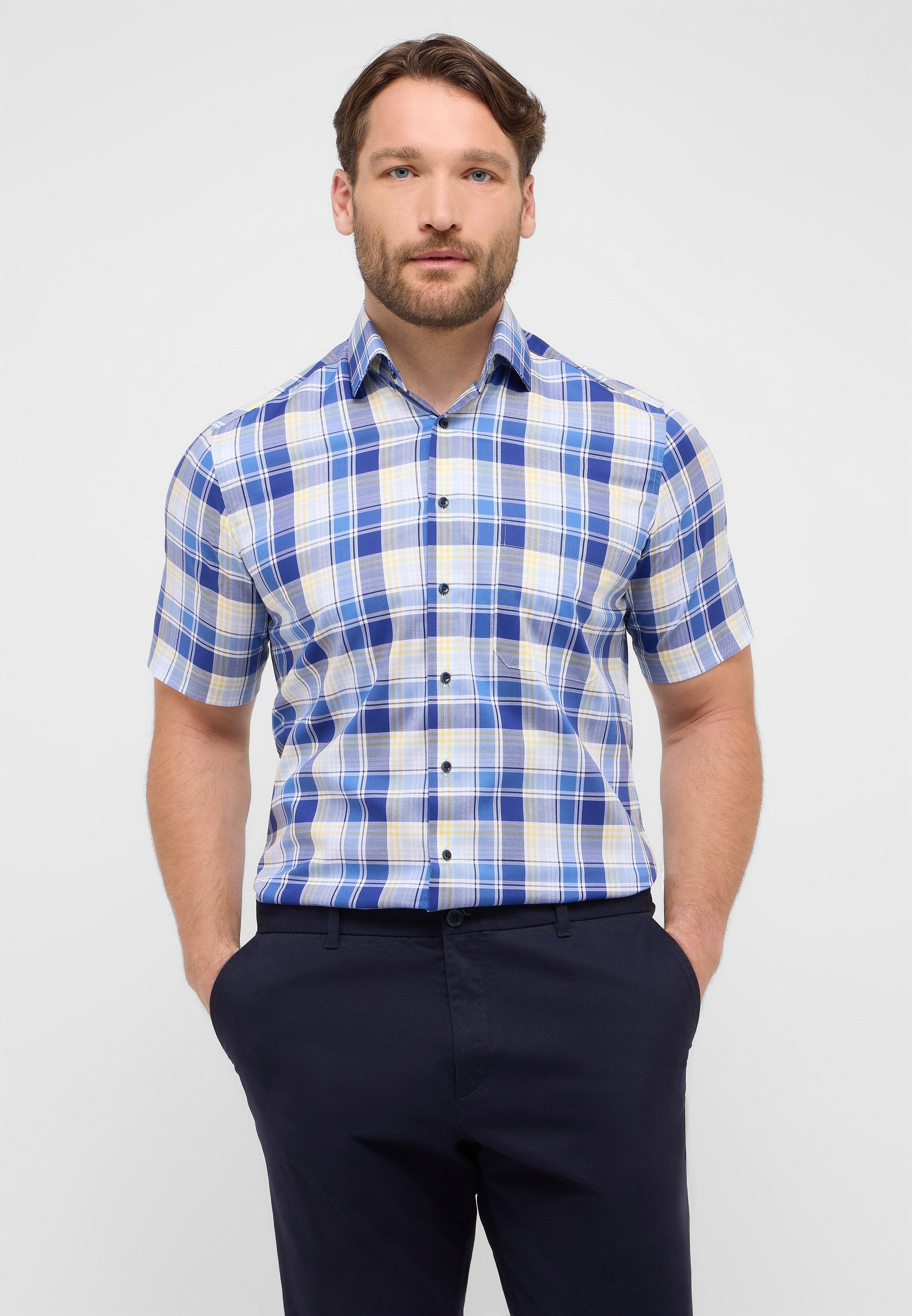 Eterna Kurzarmhemd COMFORT FIT NON IRON günstig online kaufen