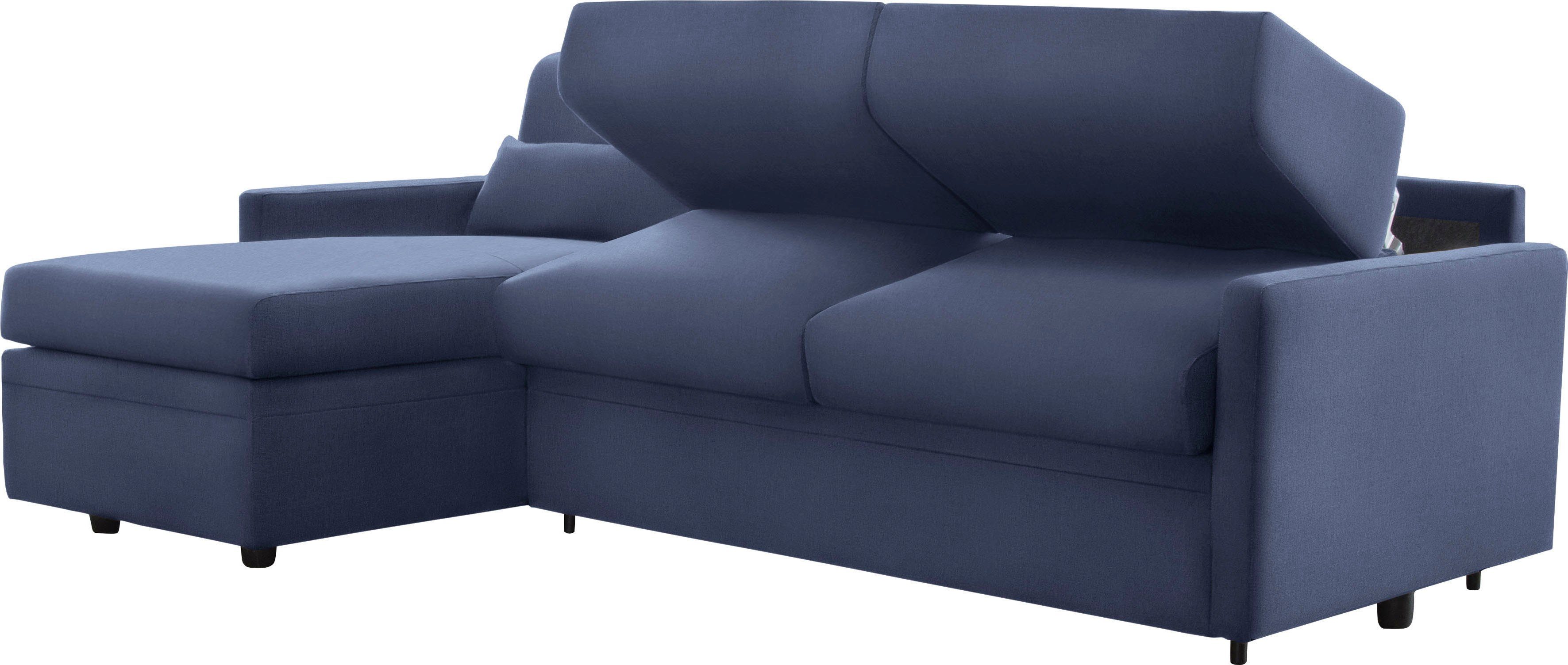 mit ocean Bettfunktion, Matratze Nias cm Avellino, Italia und Liegefläche 140/208 Ecksofa Metallgestell,