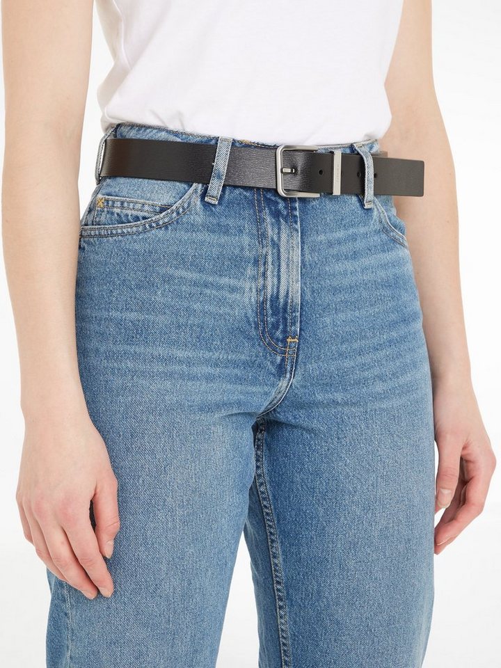 Calvin Klein Ledergürtel RE-LOCK CK REV BELT 30MM EMB mit Logo-Schließe