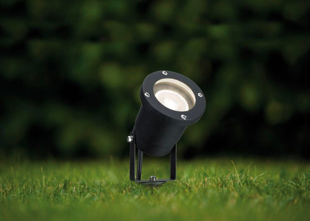 Schwarz Spotlight Paulmann GU10 Aluminium, IP65 fest 230V Garden Gartenstrahler Outdoor LED IP65 integriert, 230V GU10, 3,5W LED Warmweiß,