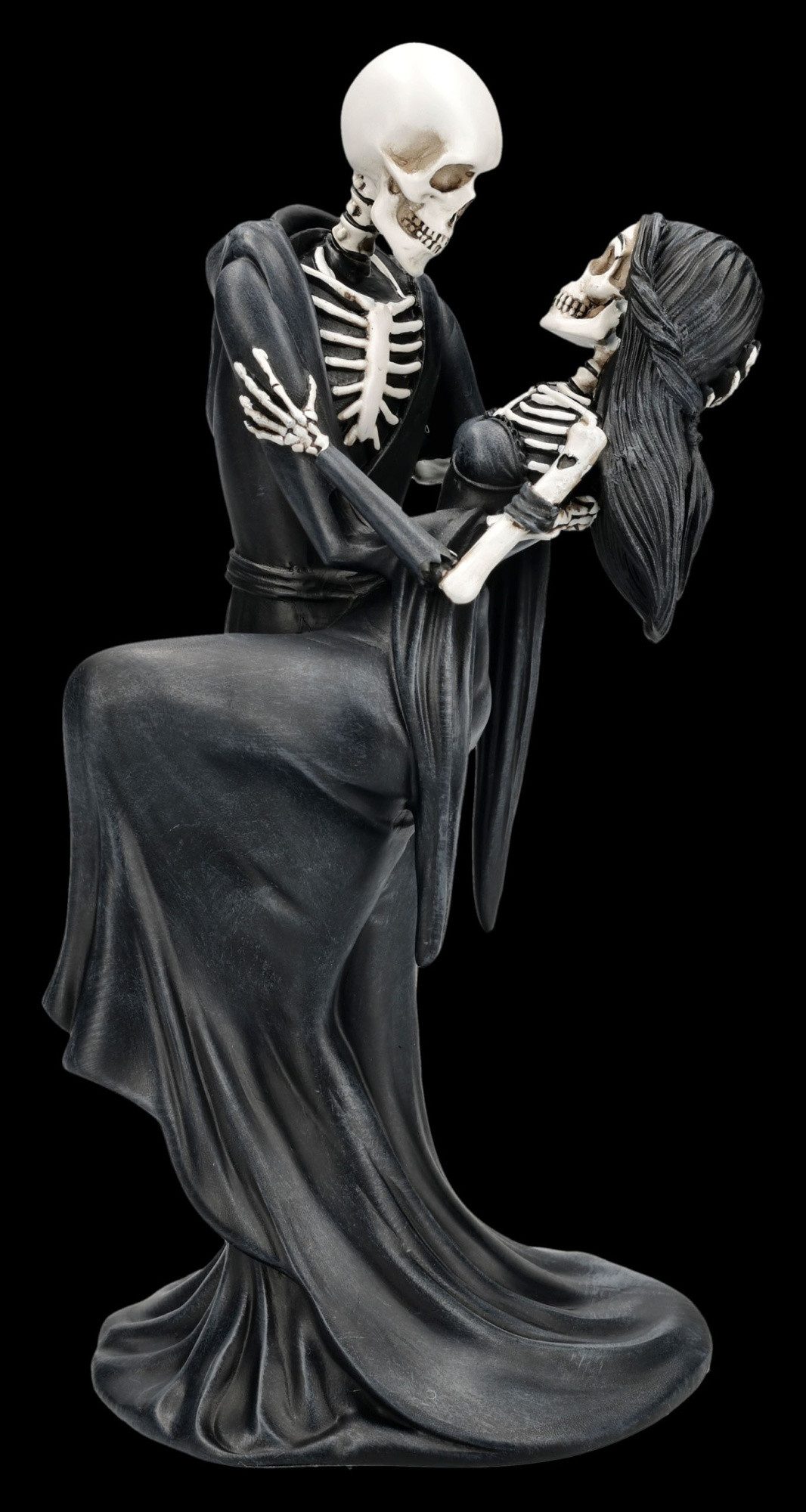 Dekofigur Skelett Liebespaar – Gothic Tanz Figur Eternal Dance Skulptur 24 cm