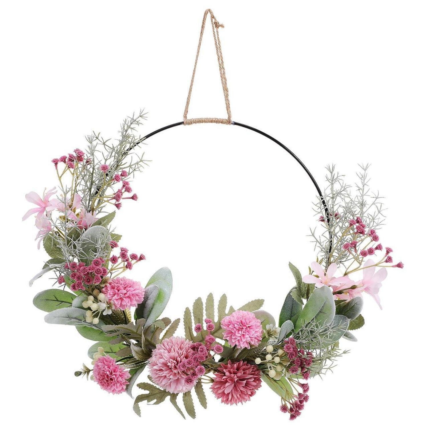 LuxusKollektion Dekokranz Künstlicher Türkranz Rosa