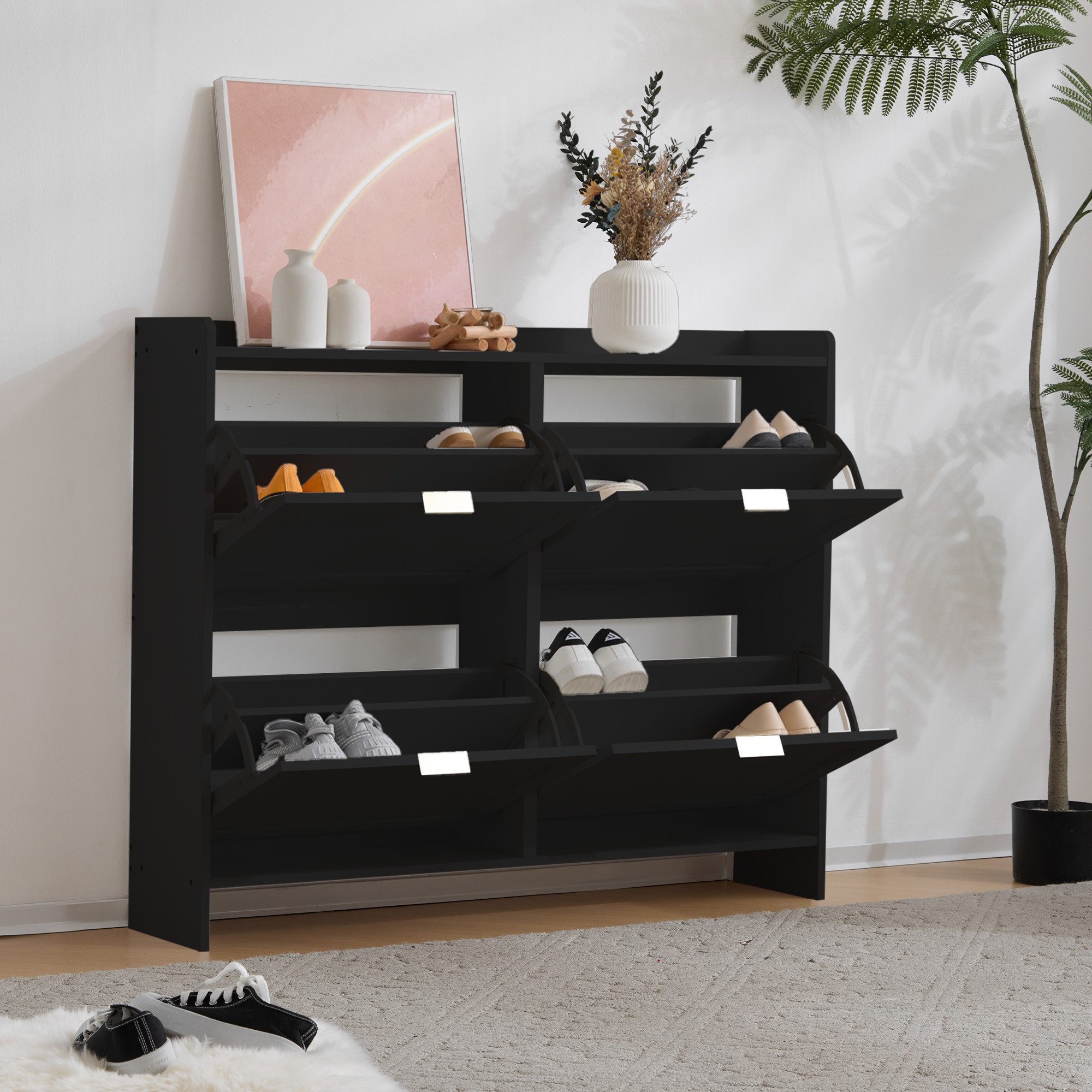 Flieks Schuhschrank (ca 24 Paar Schuhe, 1-St., B110/T24/H90 cm) Schuhregal günstig online kaufen