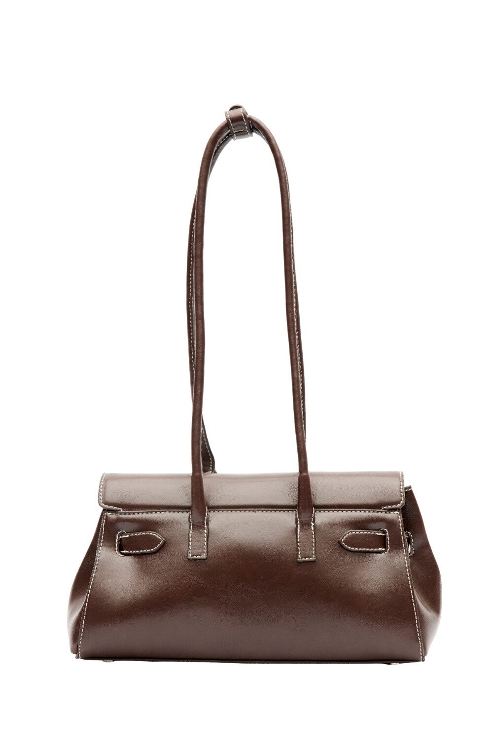 MANUKA Abendtasche SCHNALLE MIT DETAILLIERTER KLAPPENVERSCHLUSS, SCHWARZ