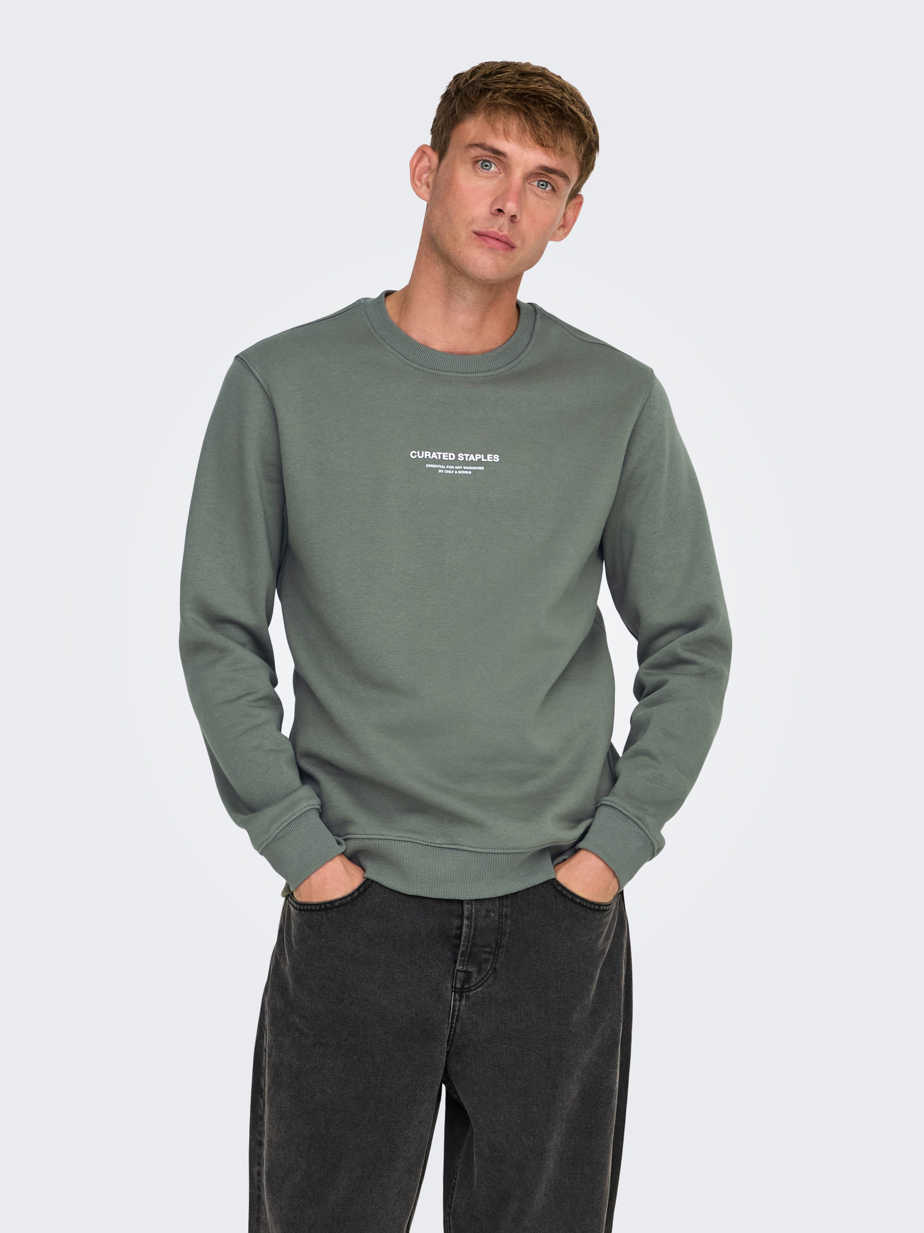 ONLY & SONS Sweatshirt ONSCURATED REG CREW NECK SWEAT günstig online kaufen