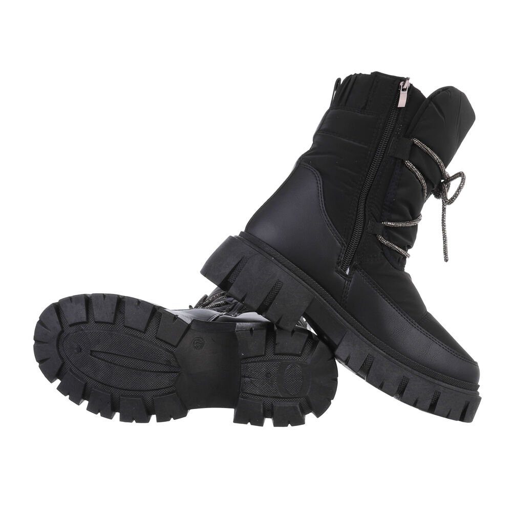 Ital-Design Damen Snowboots Freizeit Snowboots Blockabsatz Plateaustiefelet günstig online kaufen