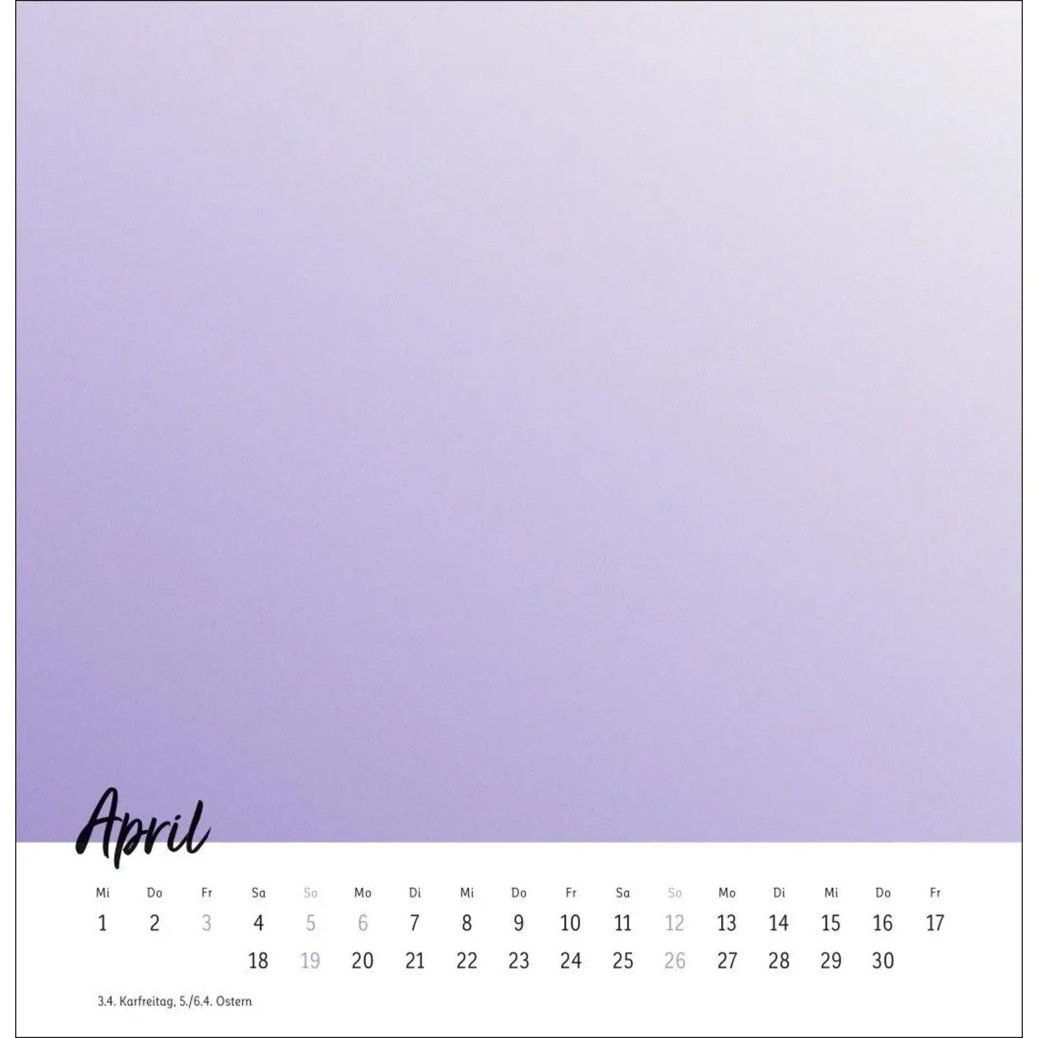 HEYE Tischkalender Kreativkalender zum Aufstellen Design 2026