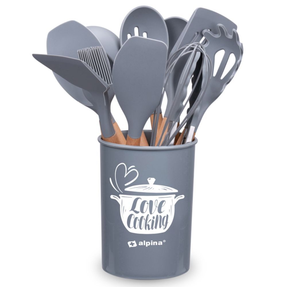 Alpina Kochbesteck-Set alpina Küchengeschirrset, Grau