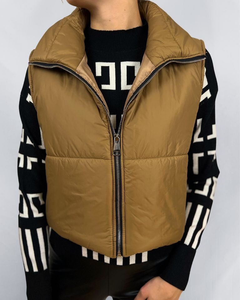 Steppweste AMBRA - Jacke cropped - kurze Weste
