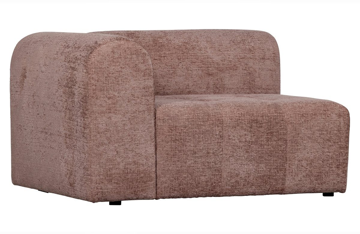 freistellbar Samt 1AT Struktur - Element Caleidoscoop BePureHome Sofaelement Blush, Li