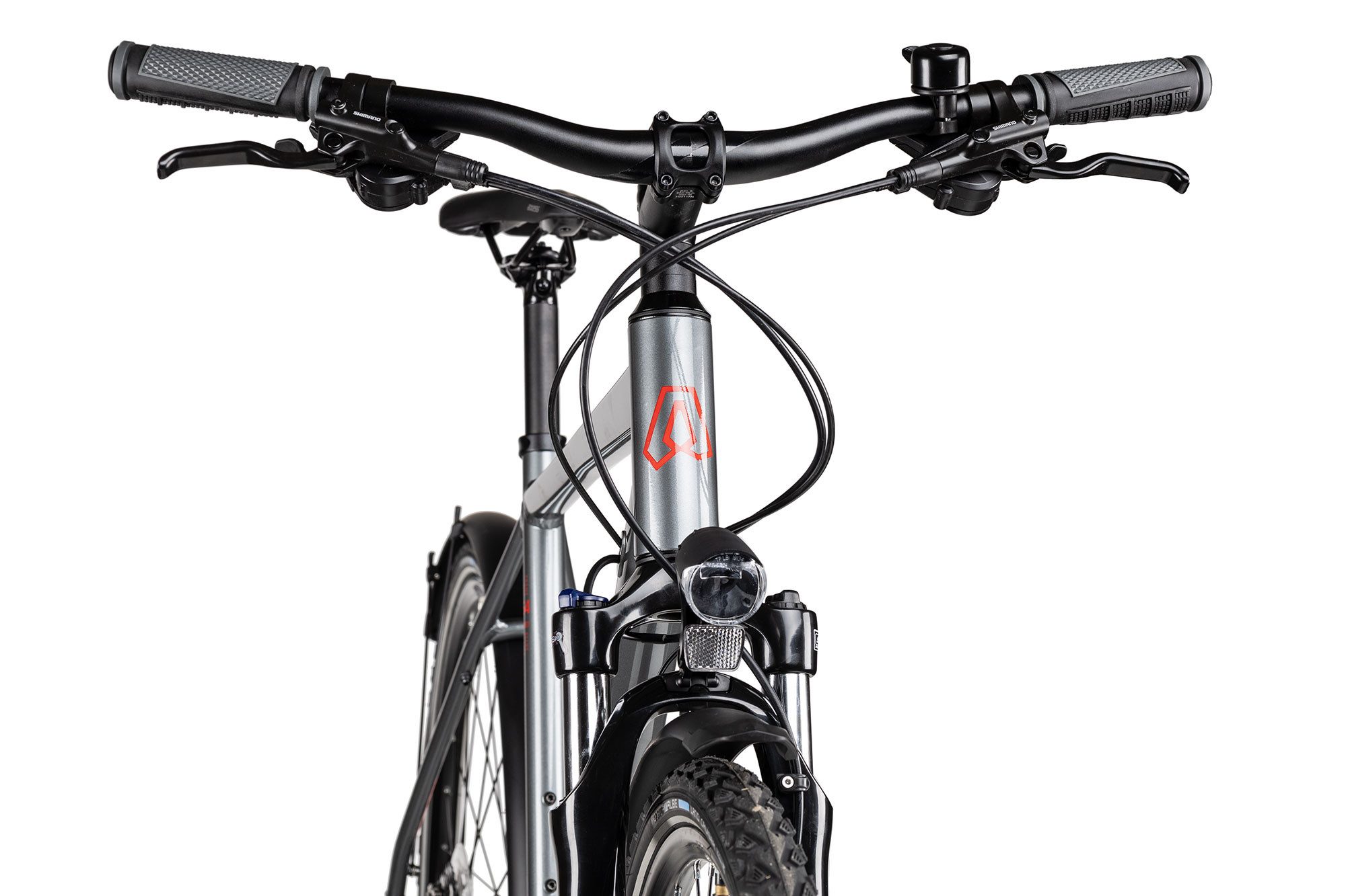 Axess Crossrad VERIS STREET, 27 Gang Shimano RD-Alivio M3100-9 Schaltwerk, Kettenschaltung, Herrenrad 28 Zoll 27-Gang schwarz/grau