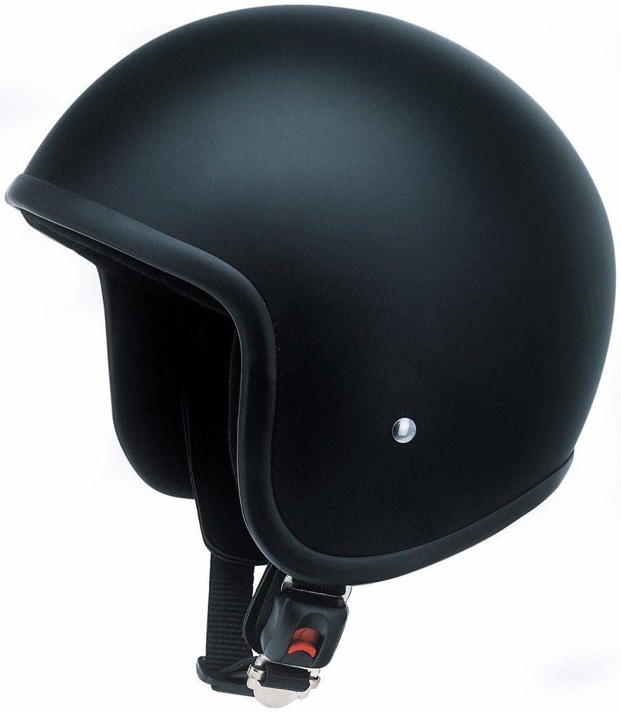 Redbike Motorradhelm RB-650 Jethelmet Schwarz Matt