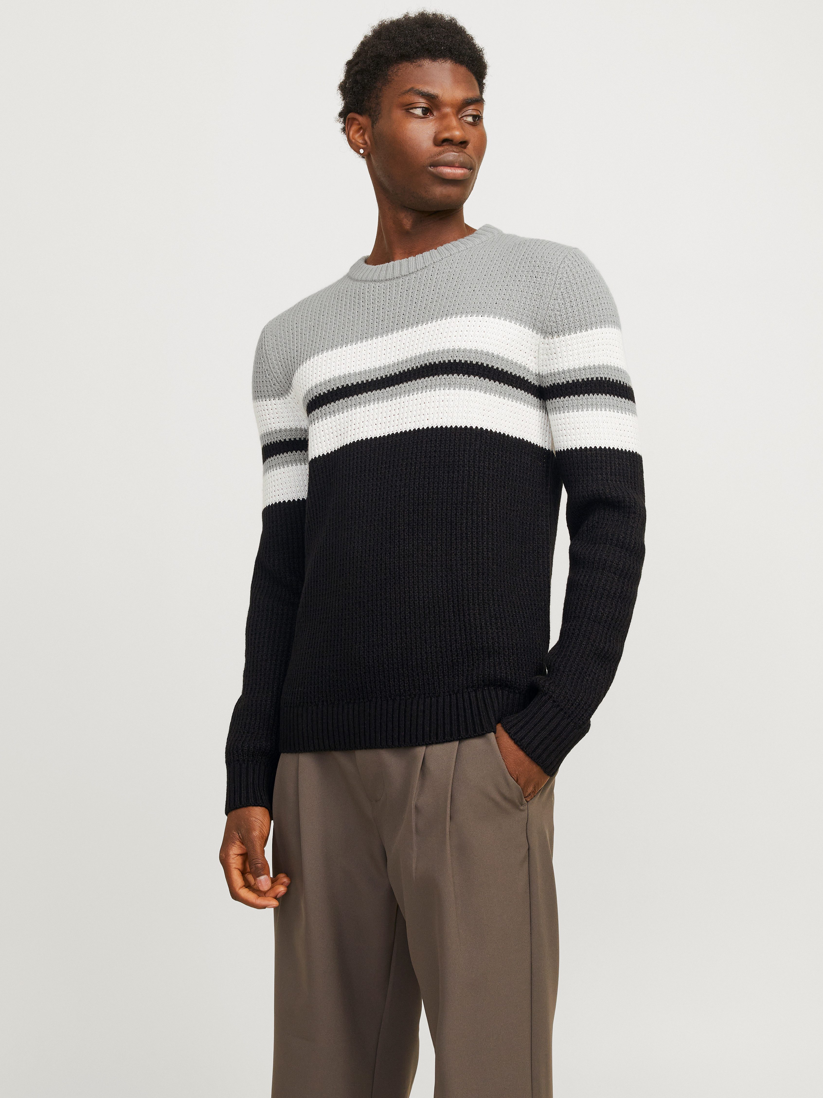 Rundhalspullover JJSANDER KNIT CREW NECK