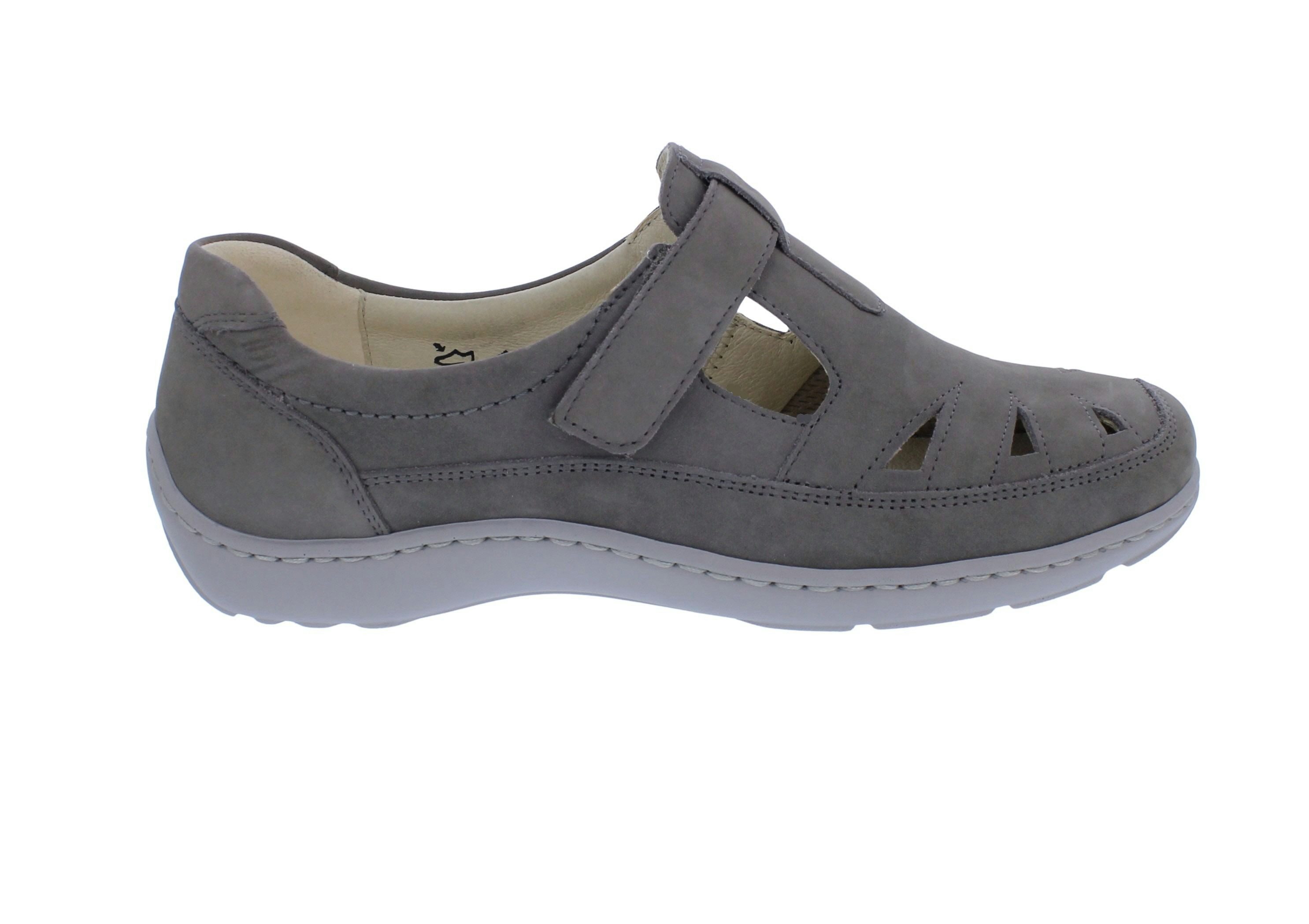 Waldläufer Waldläufer Halbschuh mit Klettverschluss Henni 496510-191-088, Nubukle Klettschuh