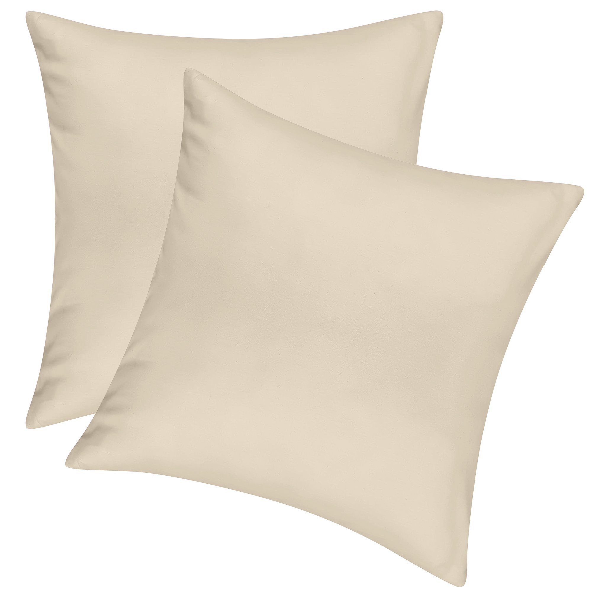 Pataya Kissenbezug 100% Baumwolle, weiche Kopfkissenbezug, Kissenhülle, Kissenbezüge, (2 Stück), Weich und Atmungsaktiv, Jersey, 140 g/m²