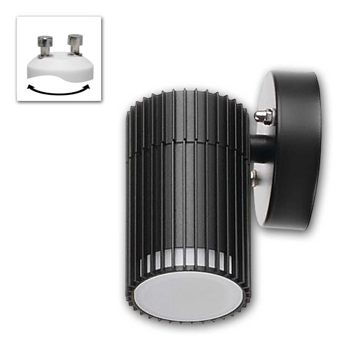 Kanlux LED Außen-Wandleuchte Außen-Wand-Leuchte RADILO 1-fammig GU10 IP44