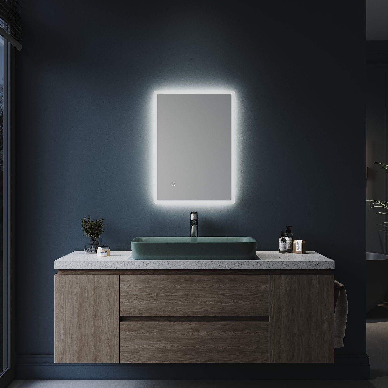 SONNI Badspiegel »mit Beleuchtung,Badezimmerspiegel ,LED,Wandspiegel,Touch,Lichtspiegel,50x70/70x50, 100x60, 120 x 60« online  kaufen | OTTO
