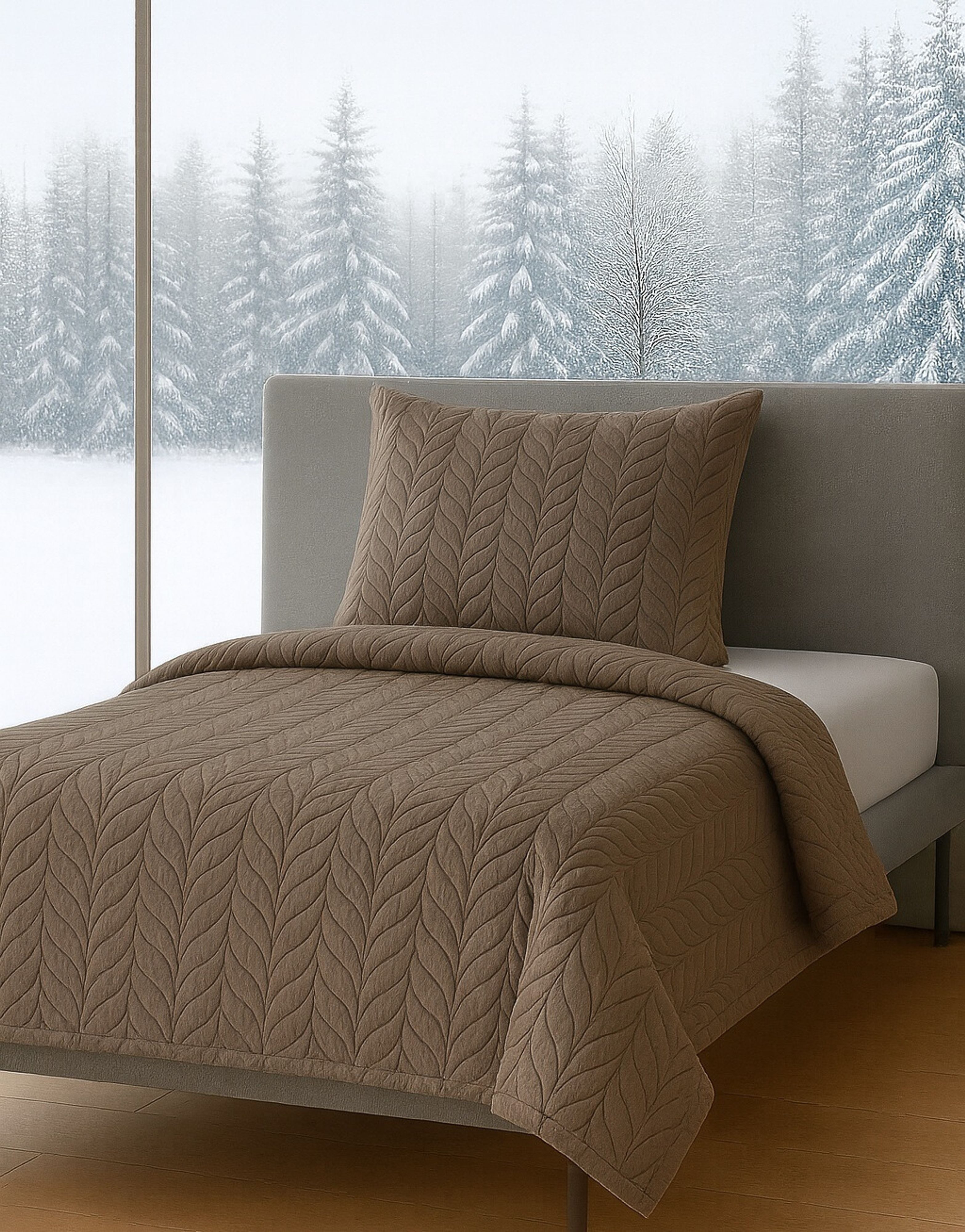 One Home Bettwäsche Prägemuster Blumen, Flanell, günstig online kaufen