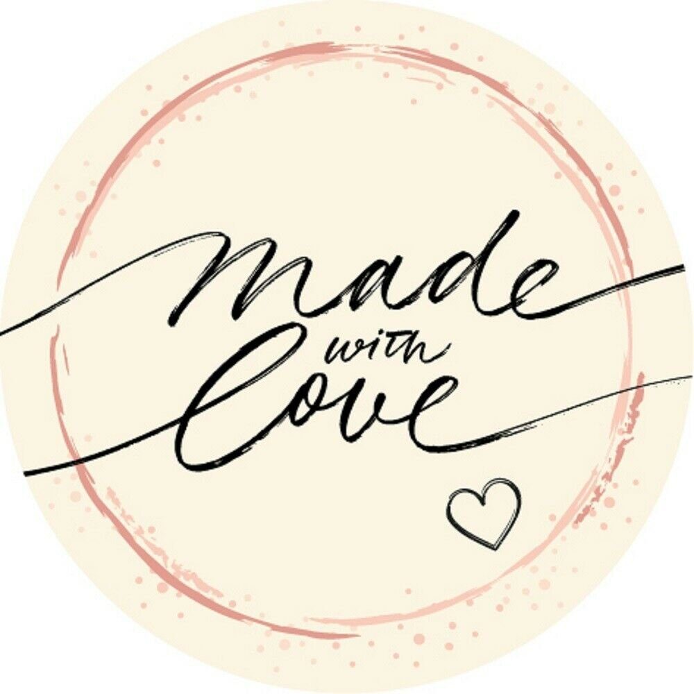 Clever-Kauf-24 Ярлыки 48 Stück selbstklebende hochwertige Ярлыки "Made with Love"