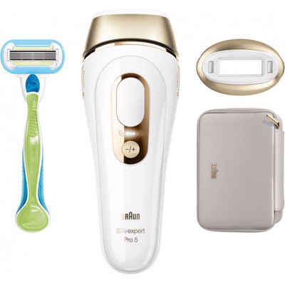 Braun IPL-Haarentferner Silk-expert Pro 5 PL5052 - IPL-Haarentferner - weiß/gold