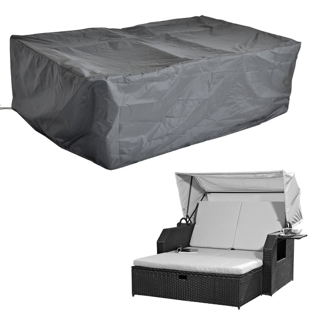 Feel2Home Gartenmöbel-Schutzhülle Schutzhülle 144x146x90 Schwarz Gartenmöbe günstig online kaufen