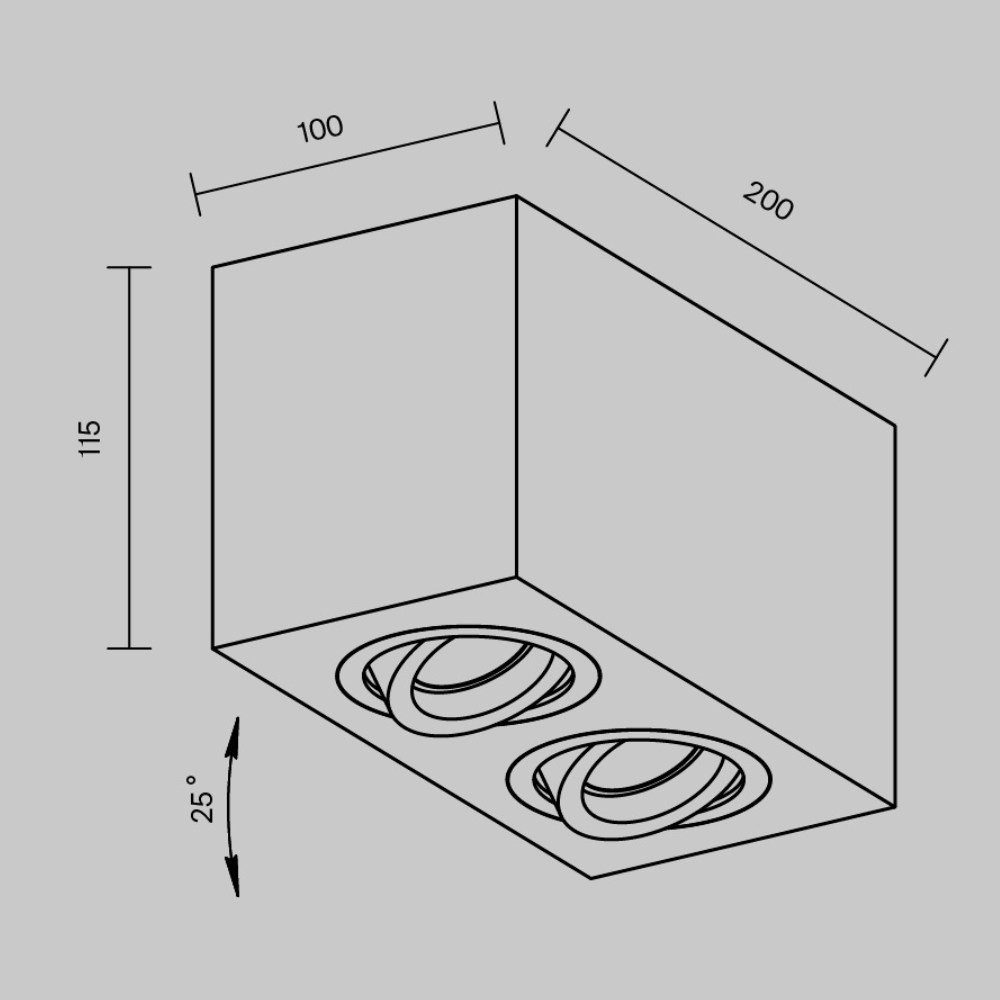 2-flammig, Weiß keine Maytoni Deckenspot Leuchtmittel Angabe, Deckenaufbauleuchte Deckenstrahler, Aufbaustrahler enthalten: warmweiss, Deckenspot, Atom in GU10 Nein,