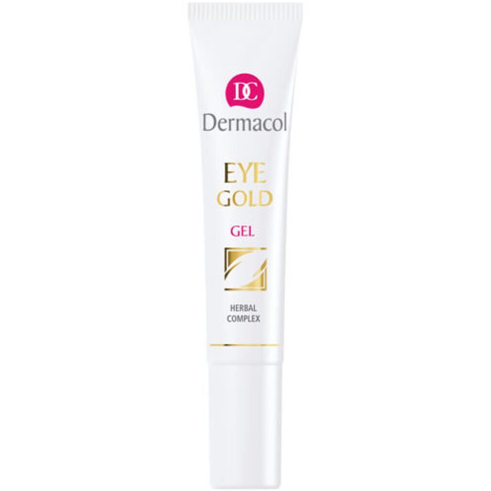 Dermacol Augengel Gold Eye Gel gegen Schwellungen Müdigkeit und Ringe unter den Augen