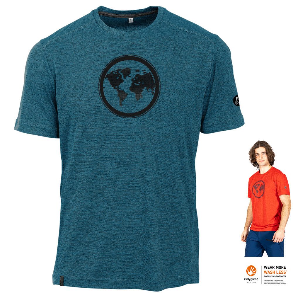 Maul T-Shirt Maul - Earth Fresh 2, hochfunktionelles Herren T-Shirt, navy