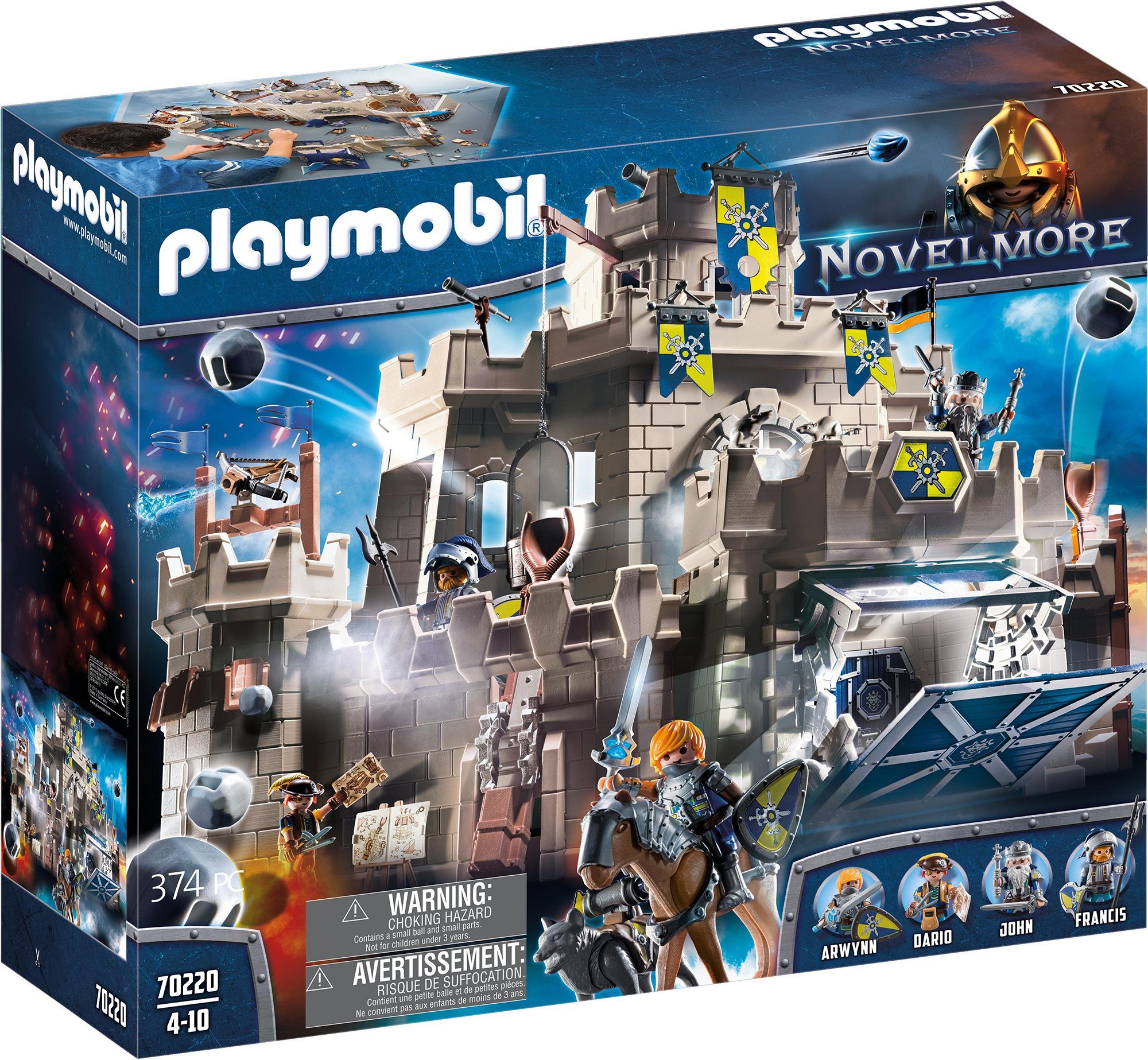 Image of Playmobil® Konstruktions-Spielset »Große Burg von Novelmore (70220), Novelmore«, (374 St), Made in Germany