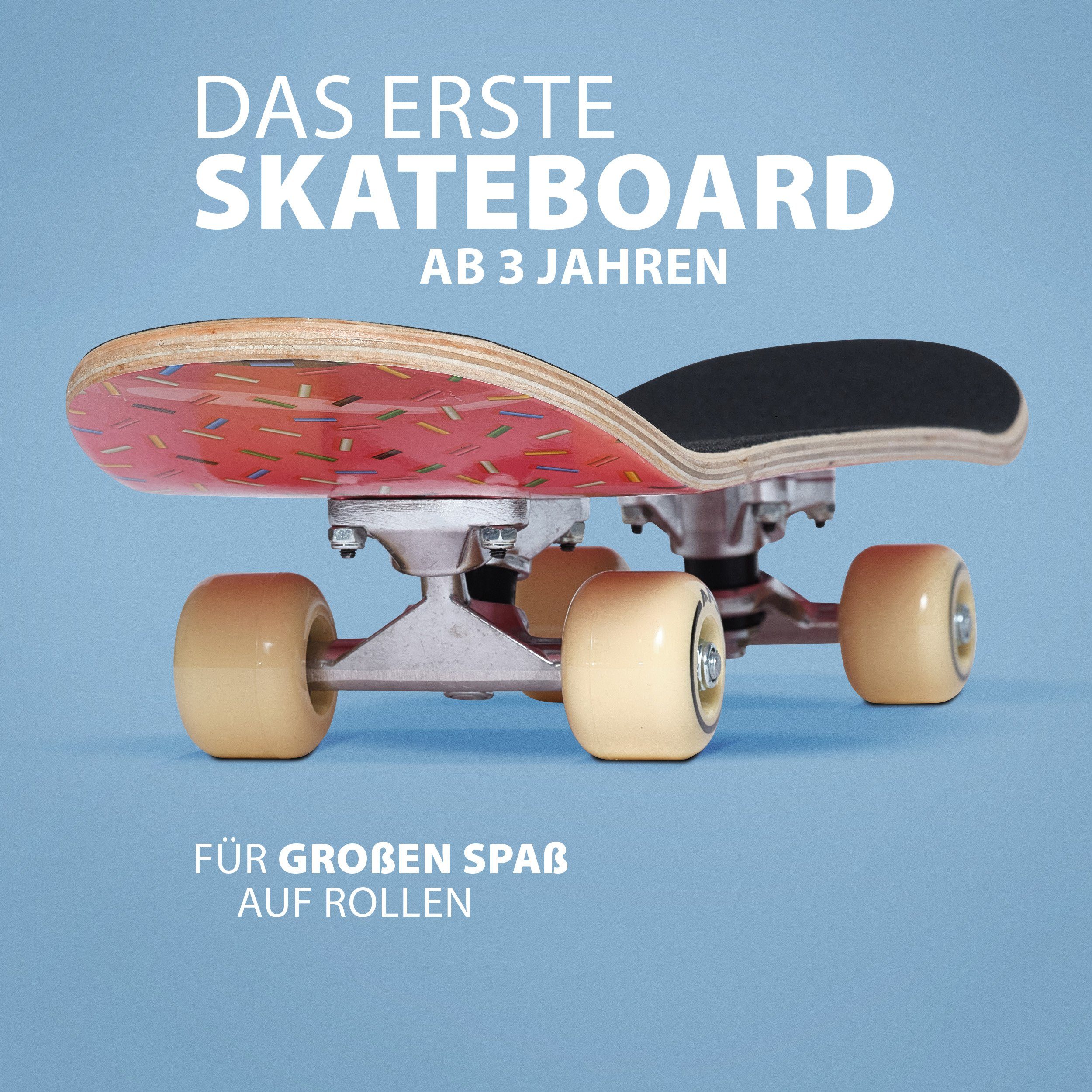 Apollo Skateboard Kinderskateboard 24" Kinder, Longboard, ABEC 3 und Aluminium Achsen