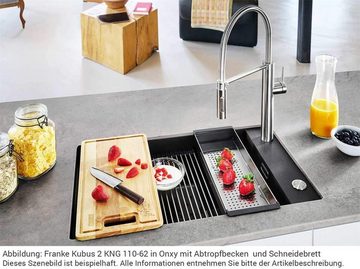 FRANKE Küchenspüle Graphit Exzenterbetätigung inkl. Ablaufgarnitur 125.0512.512
