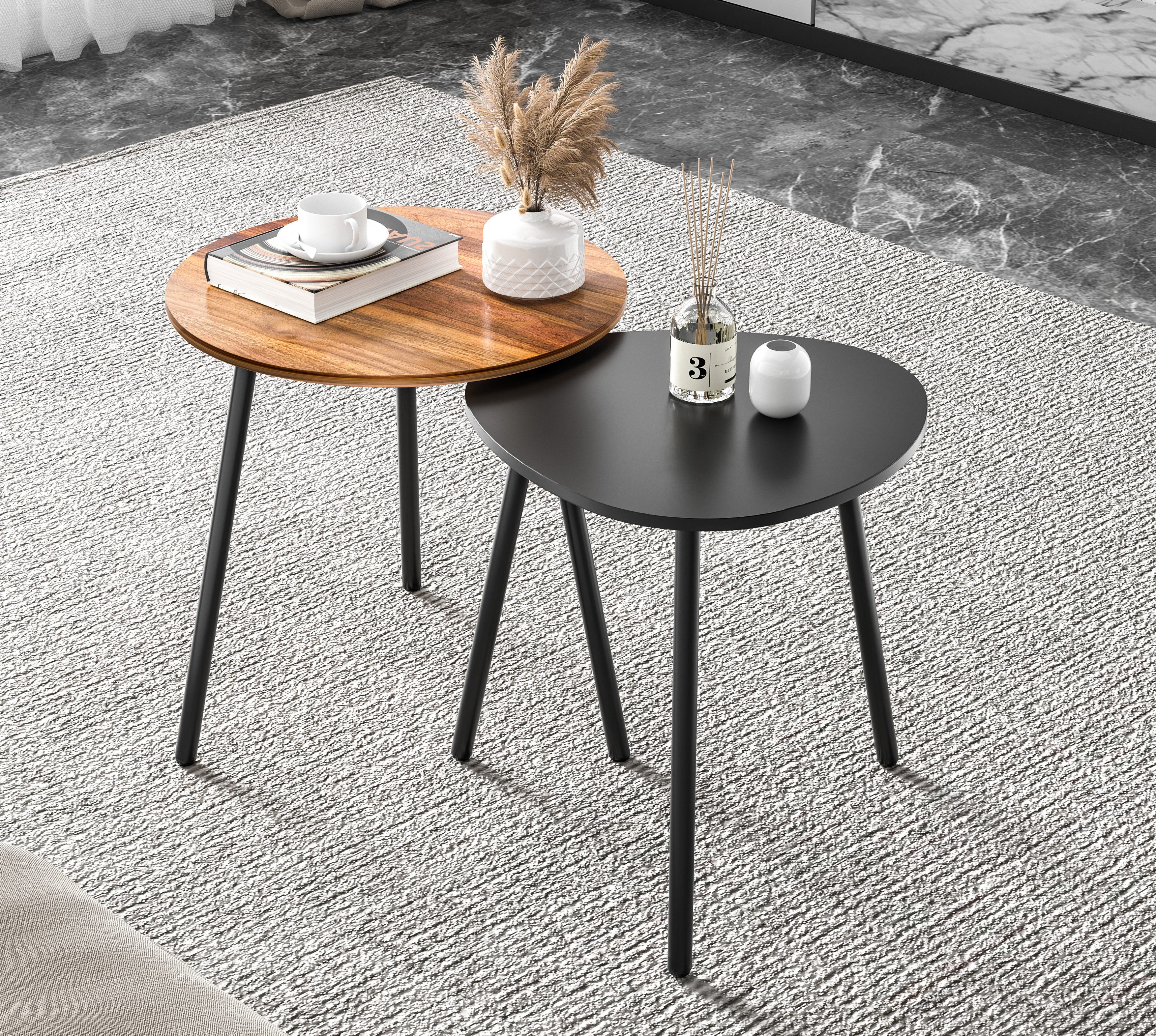 Simloveve Beistelltisch Couchtisch 2er Set aus günstig online kaufen