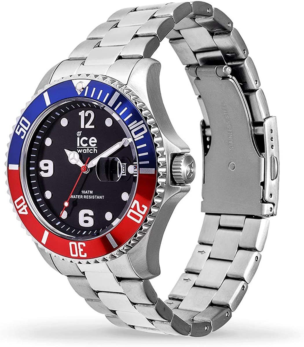 silver mm Watch 017330, 40 Quarzuhr Ice Edelstahl Armband United ice-watch Armbanduhr 017330