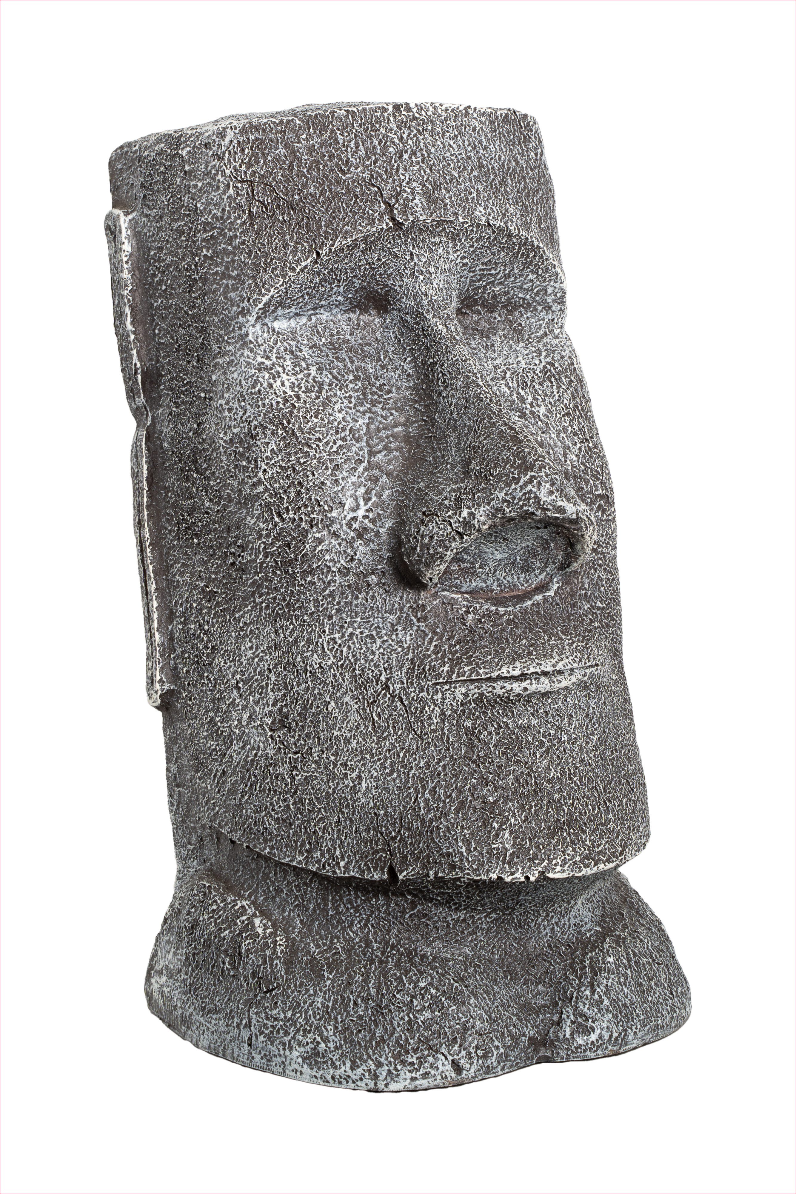 Dekofigur Neustein schwere Moai Deko Figur Kopf 31cm hoch
