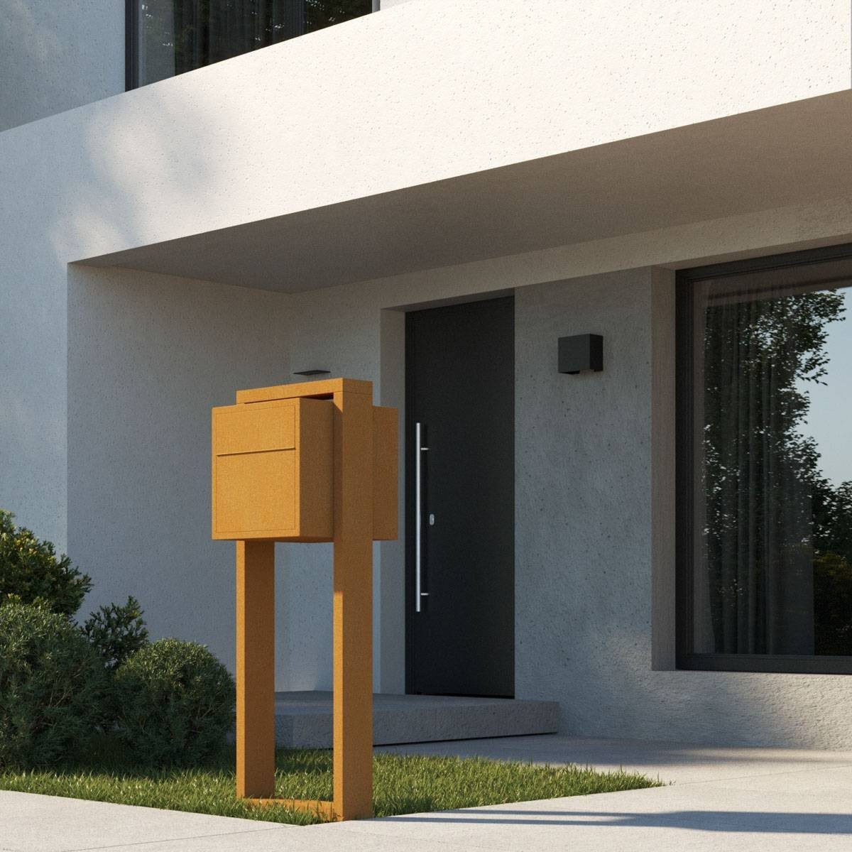 Bravios Briefkasten Standbriefkasten Soprano Rost