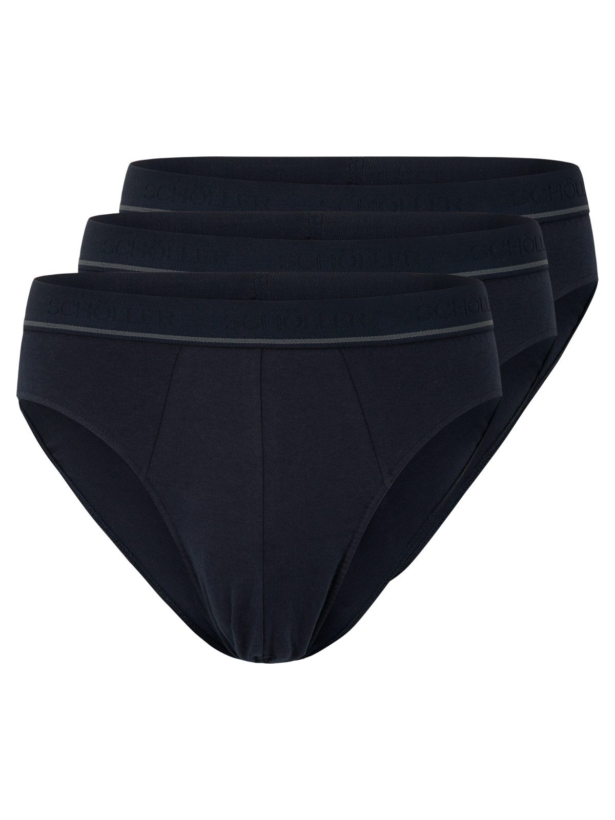 Slip 3er Pack Herren Slip Baumwolle-Elasthan