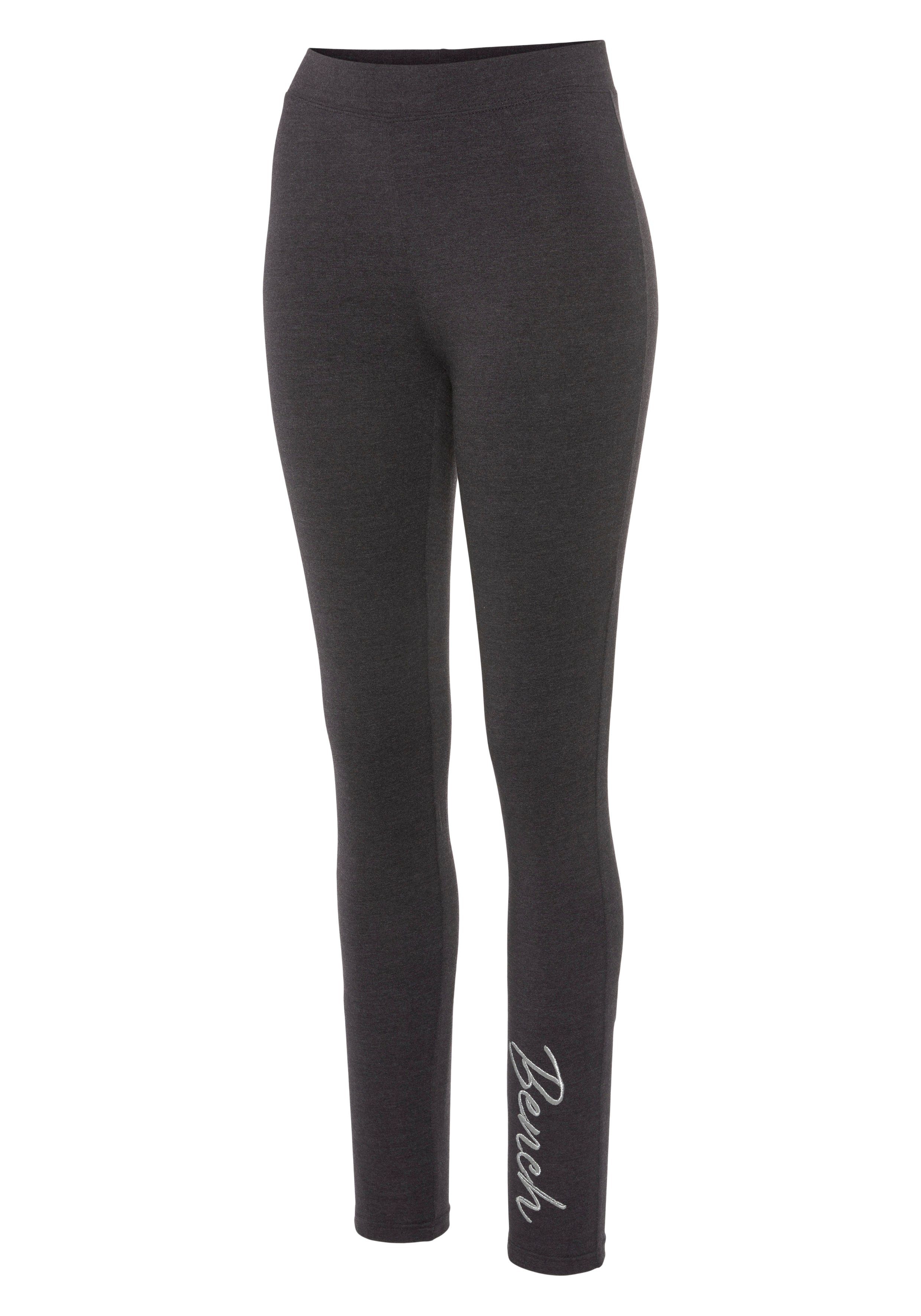 Bench. Loungewear Leggings mit glänzender Logostickerei, Loungewear