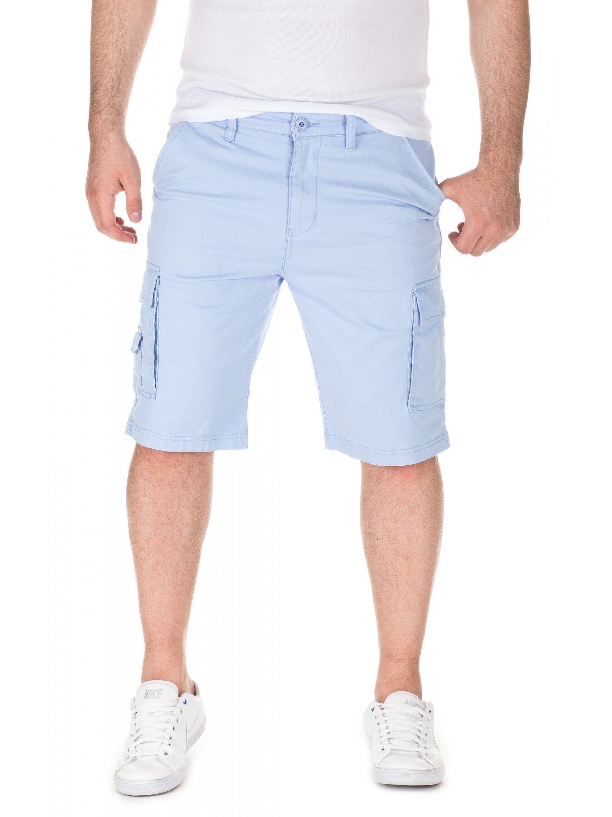 Yazubi Shorts Yazubi Blau 11405) Mundo Herren (light Stretchanteil Shorts mit Chino blue Chinoshorts 