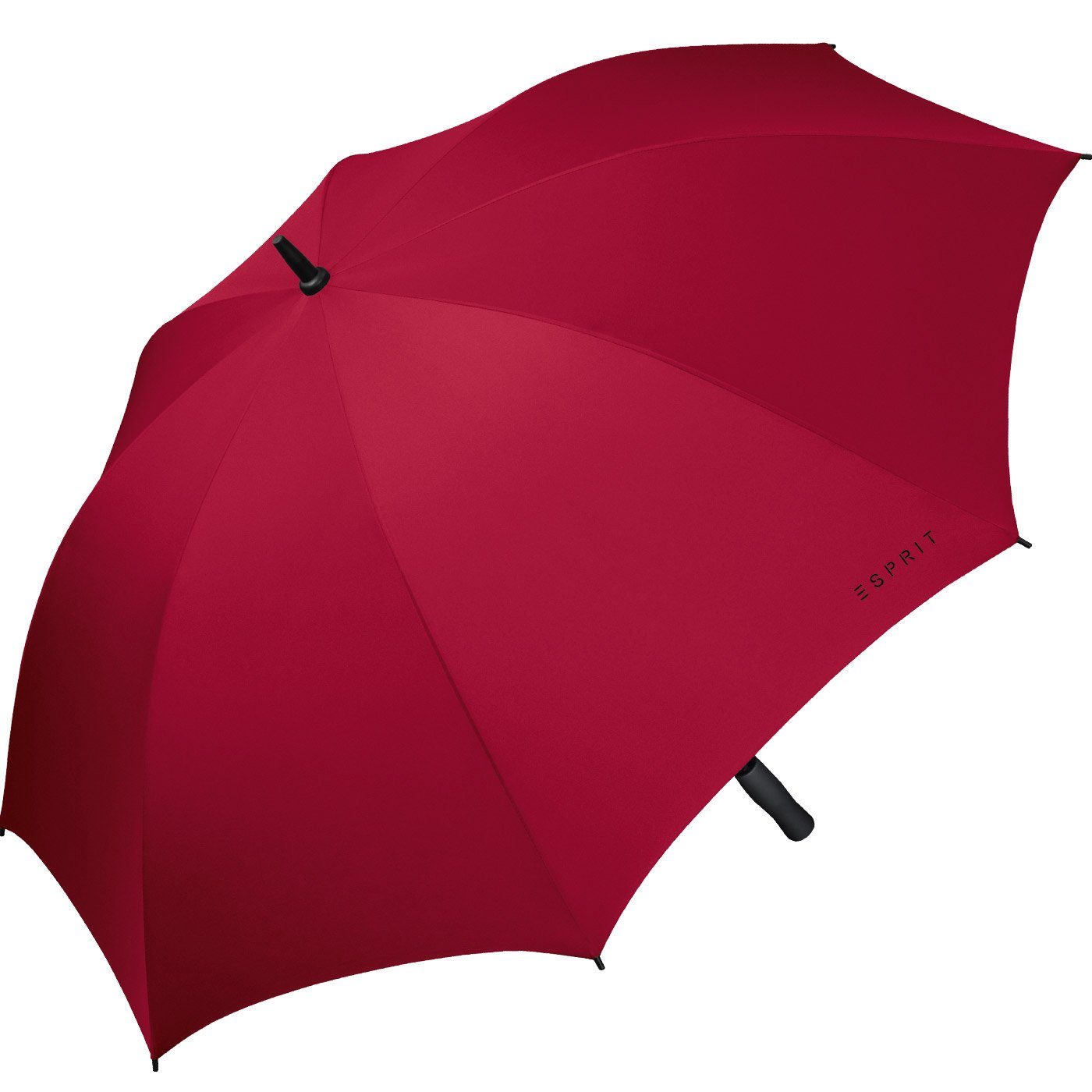 Esprit Langregenschirm besonders großer Regenschirm mit Handöffner, durch Fiberglaselemente sehr leicht und flexibel
