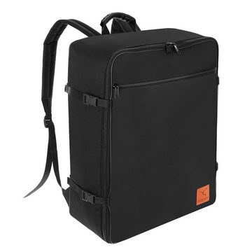 Granori Handgepäckkoffer Rucksack "Dreampack Jumbo" – Leichter 55x40x20 cm Reiserucksack 40 L, riesiges aufklappbares Platzwunder mit Kompressionsfunktion