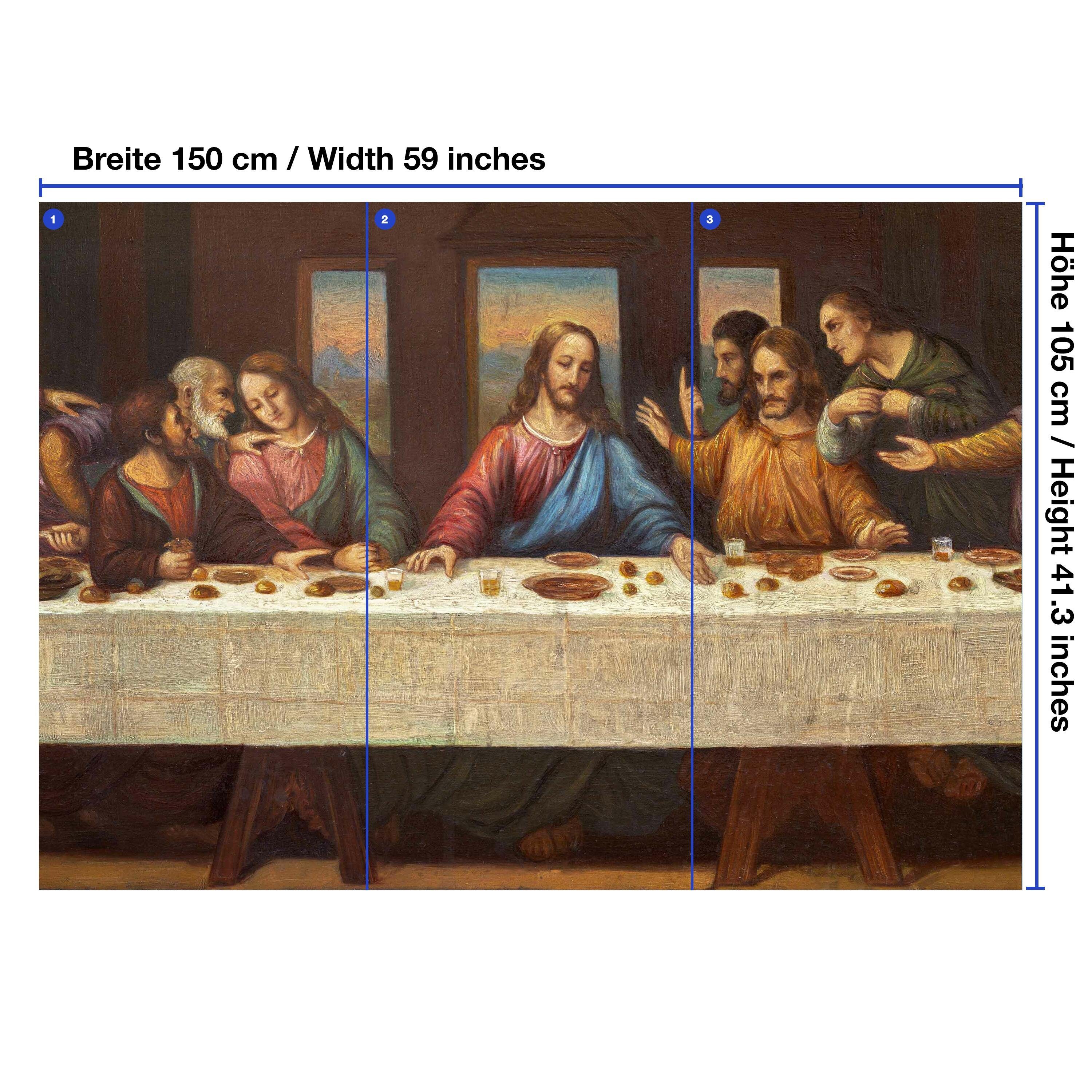 Vliestapete Gemälde matt, Jesus glatt, und Fototapete wandmotiv24 Motivtapete, Jünger, Wandtapete, Darstellung