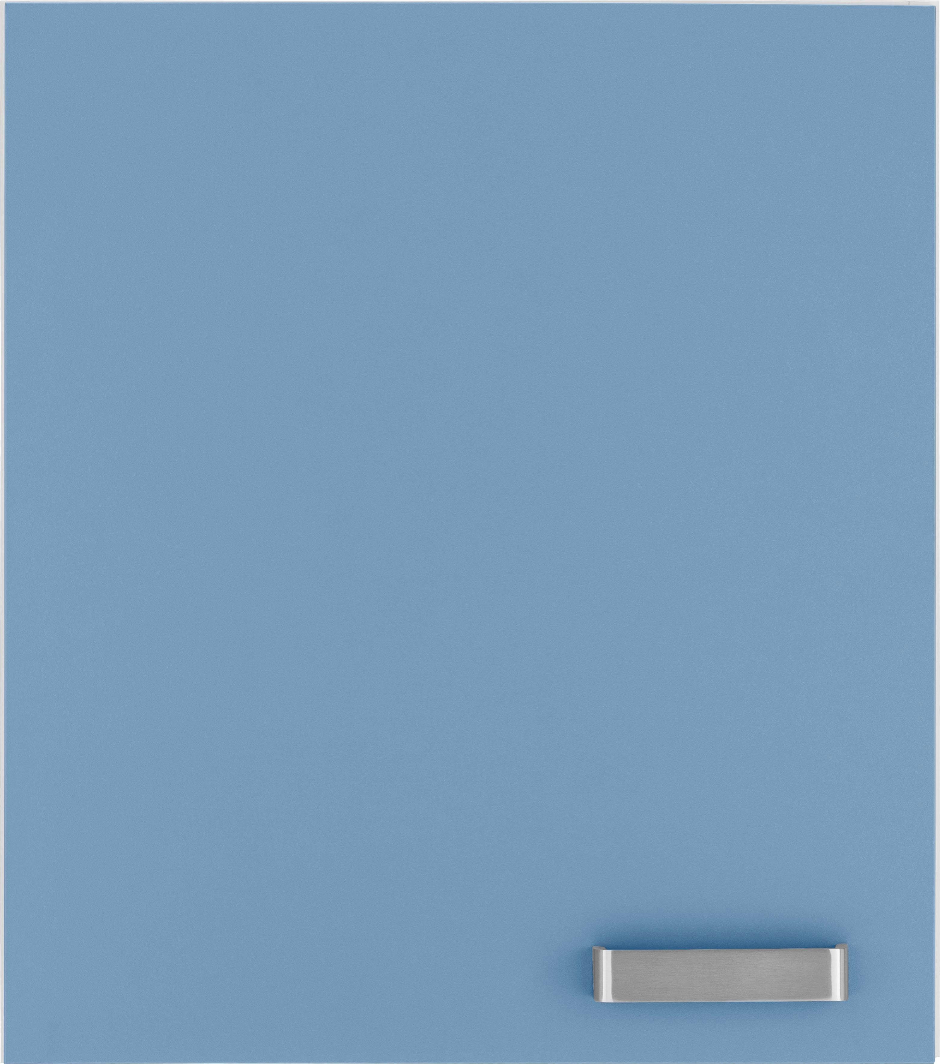 wiho Küchen Hängeschrank Husum 50 cm breit himmelblau/weiß | Hängeschränke