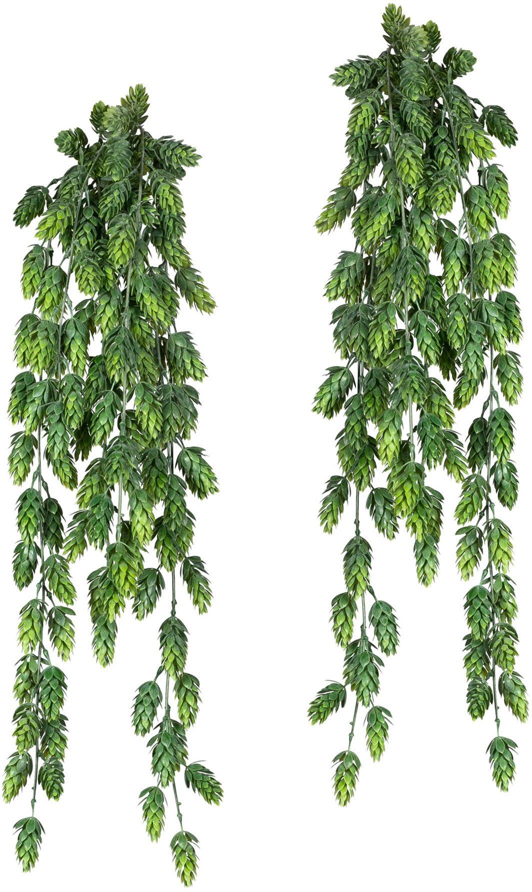 Kunstranke Hopfenhänger Blatthänger, Creativ green, Höhe 75 cm | Kunstranken