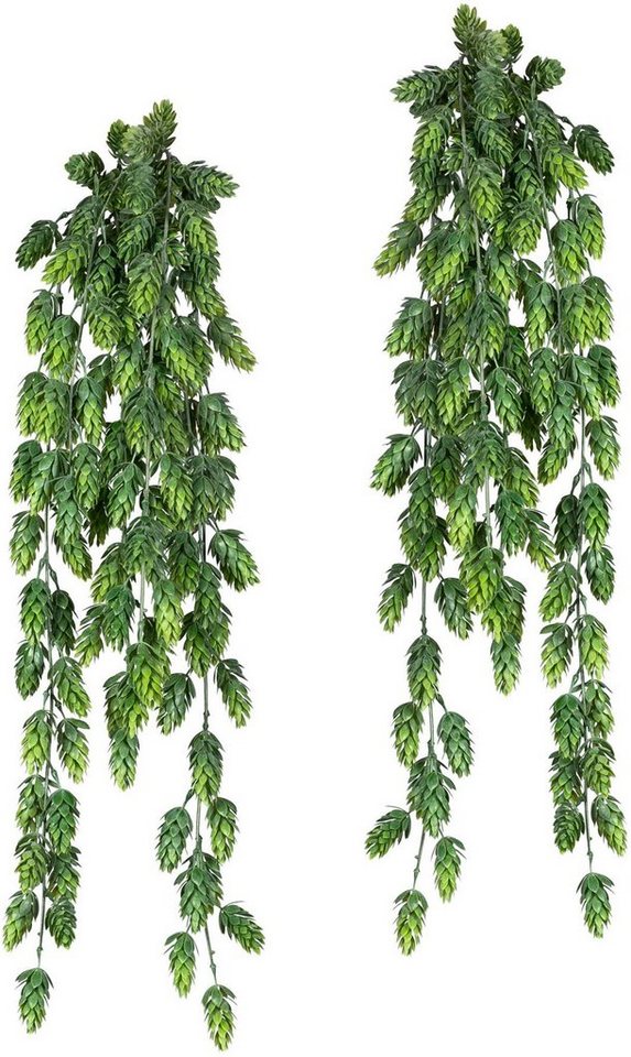 Kunstranke Hopfenhänger Blatthänger, Creativ green, Höhe 75 cm