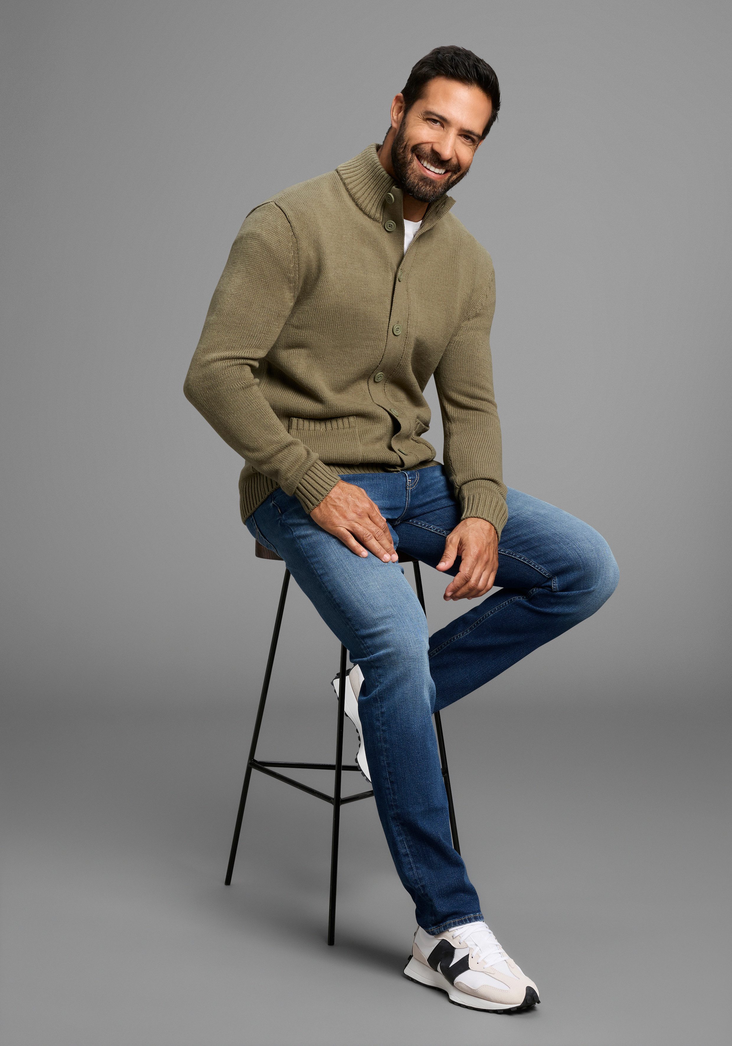 Man's World Strickjacke Neue Kollektion! Highlight günstig online kaufen