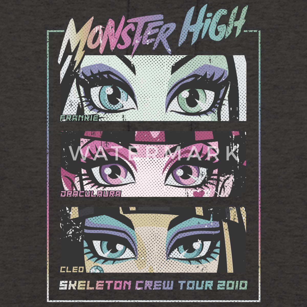 Spreadshirt Hoodie Monster High™ Skeleton Crew Tour 2010 Unisex Hoodie (1-tlg)