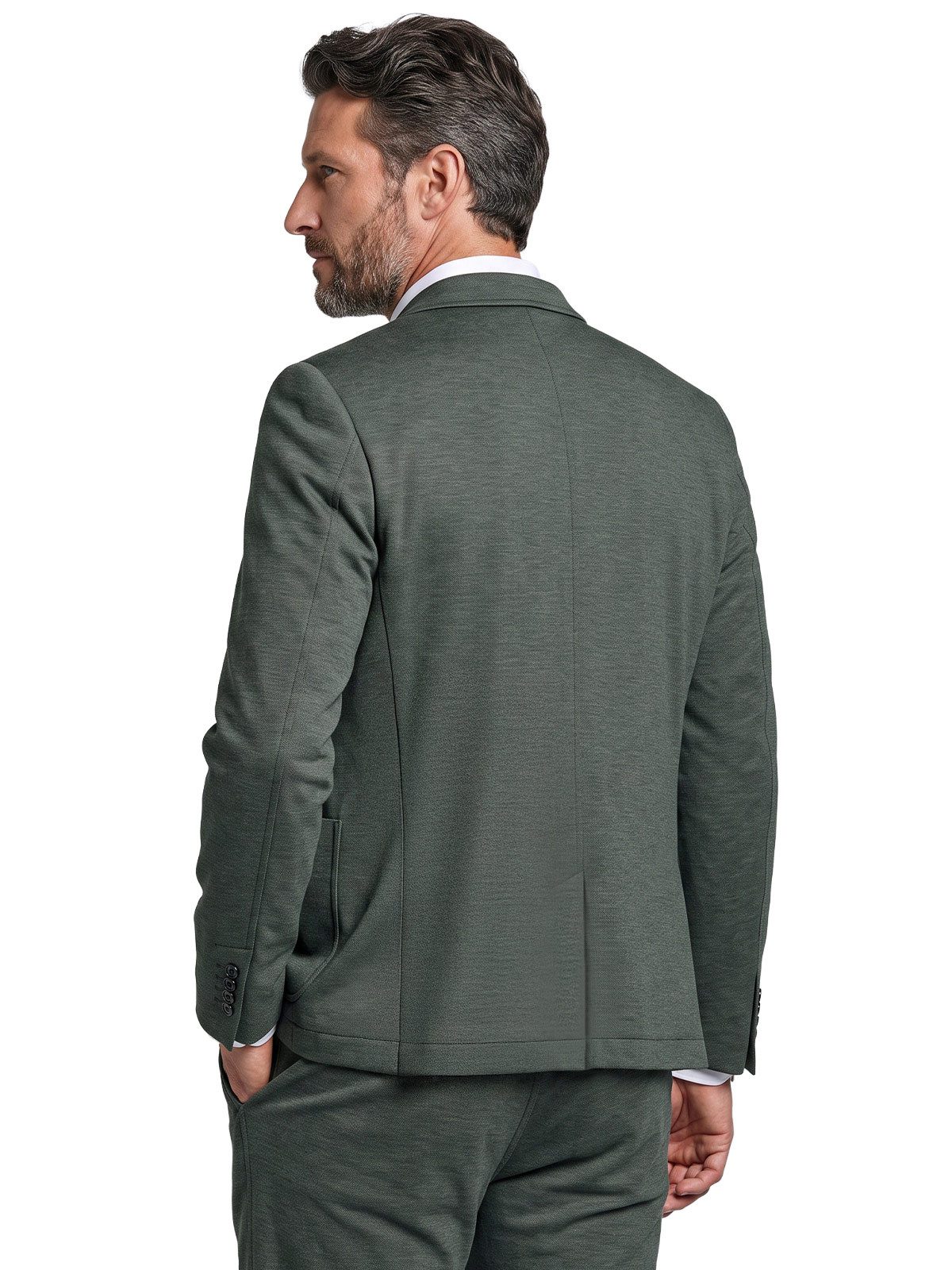 Engbers Anzugsakko Herren Hochelastisches Anzug-Sakko, Khaki – Bild 2 von 5