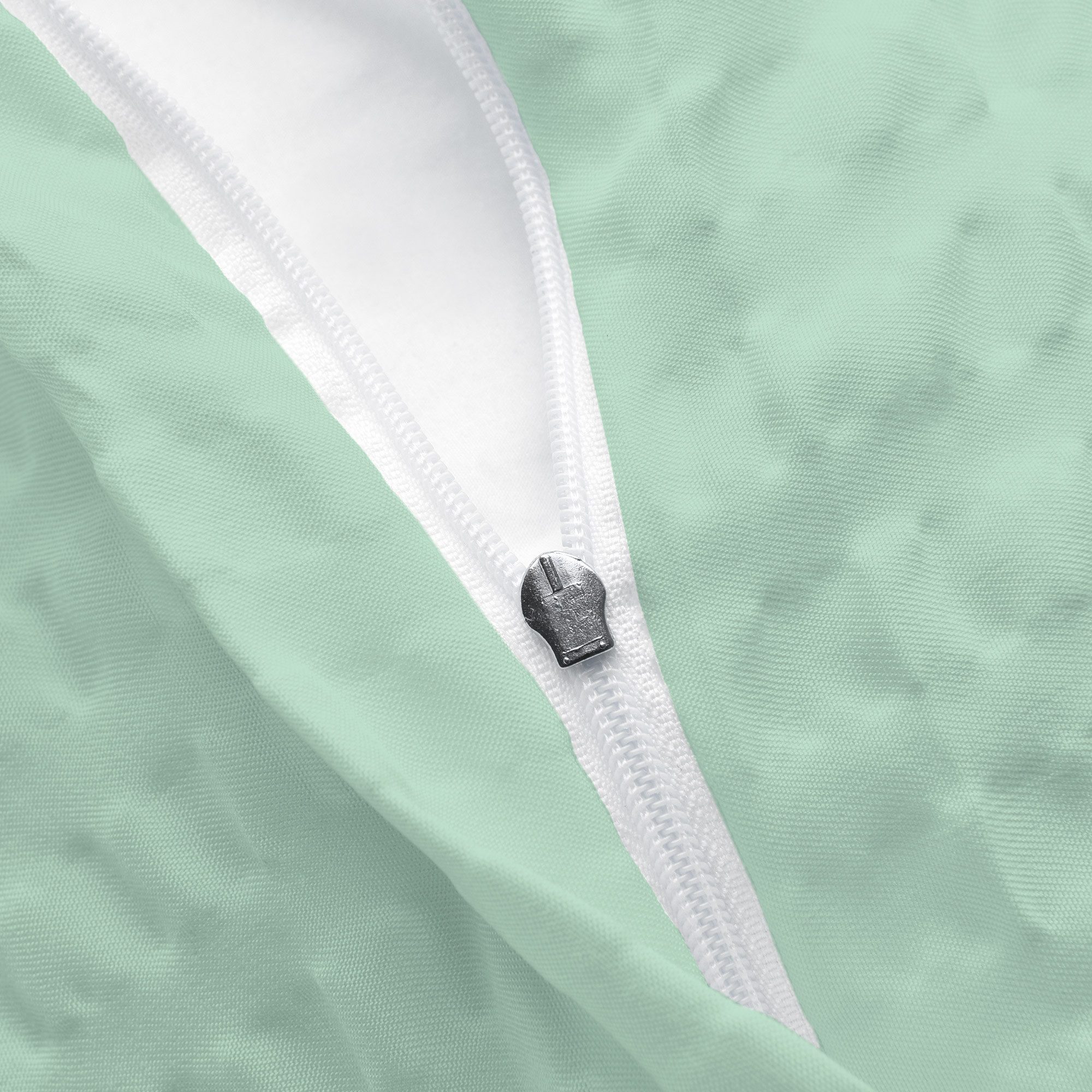 Beautissu Bettwäsche 2tlg Seersucker Bettwäsche 135x200 cm & Kopfkissen 40x80 cm, Grün, Bügelfrei Bettwäsche-Sets Bettbezug Sommerbettwäsche